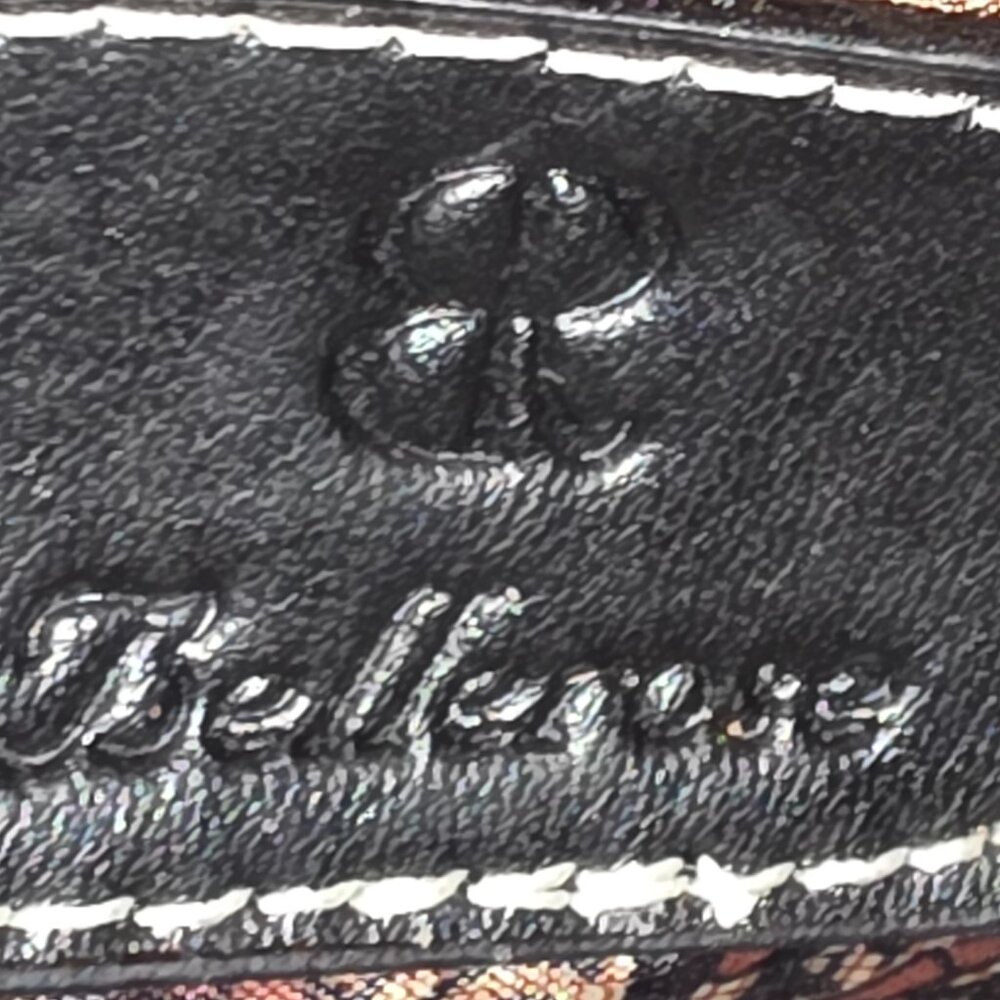Vintage Bellerose Handbag Purse Triple Zipper Handles Snap Retro EUC - Picture 8 of 10